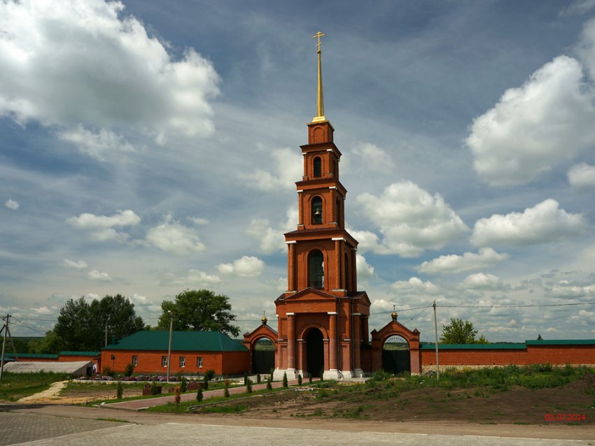 Богородицко-Тихоновский монастырь. Колокольня, Тюнино (Задонский район, Липецкая область). фасады