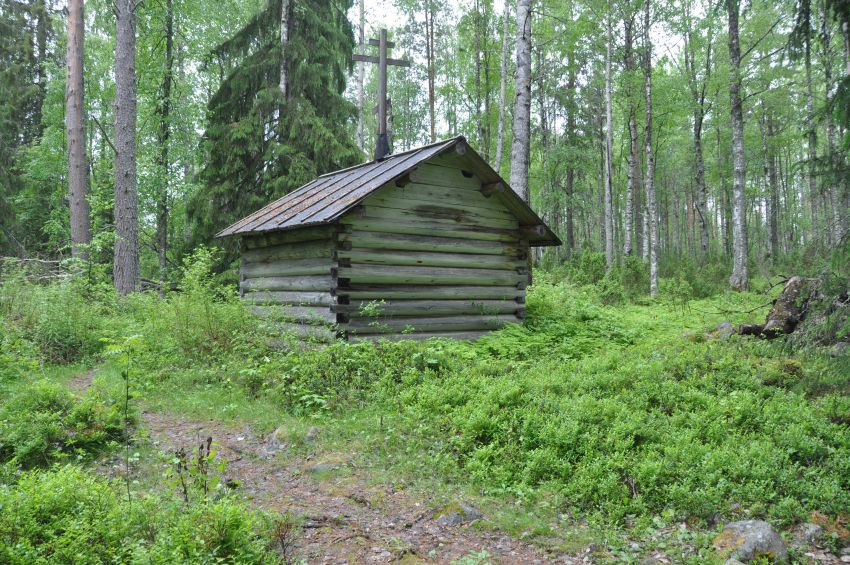 Троица, остров. Муезерский Троицкий монастырь. Часовня-усыпальница Кассиана Муезерского. фасады, вид с юго-востока