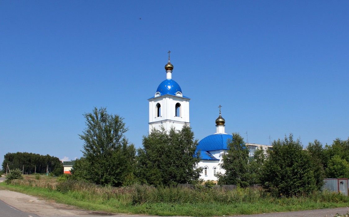 Церковь Преображения Господня, Рылеево (Раменский район и гг. Бронницы, Жуковский, Московская область). общий вид в ландшафте