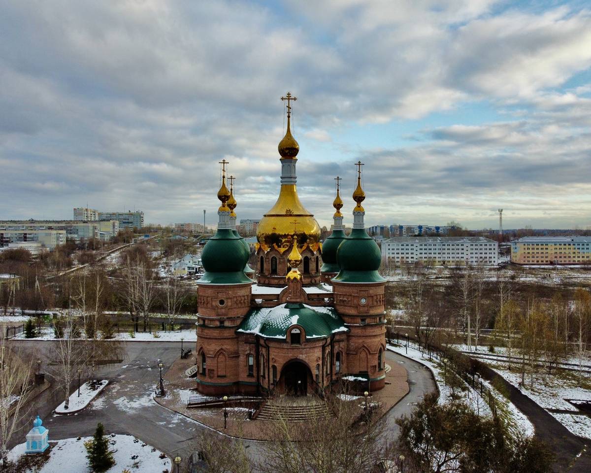 Церковь Иоанна Кронштадтского, Берёзовский (Берёзовский, город, Кемеровская область). фасады, Вид с запада