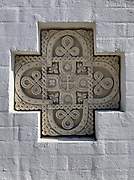 Церковь Пантелеимона Целителя в Щербинках, Рельефная вставка на западном фасаде, Нижний Новгород, Нижний Новгород, город, Нижегородская область