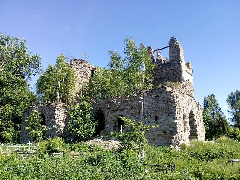Церковь Троицы Живоначальной, Красиковщина (Псковский район, Псковская область). фасады, вид с с-з