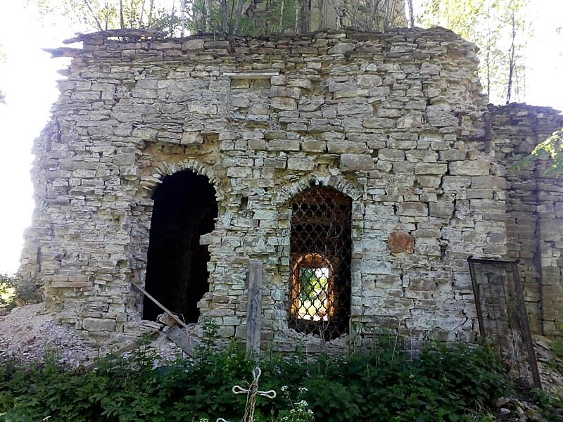 Церковь Троицы Живоначальной, Красиковщина (Псковский район, Псковская область). архитектурные детали, апсида