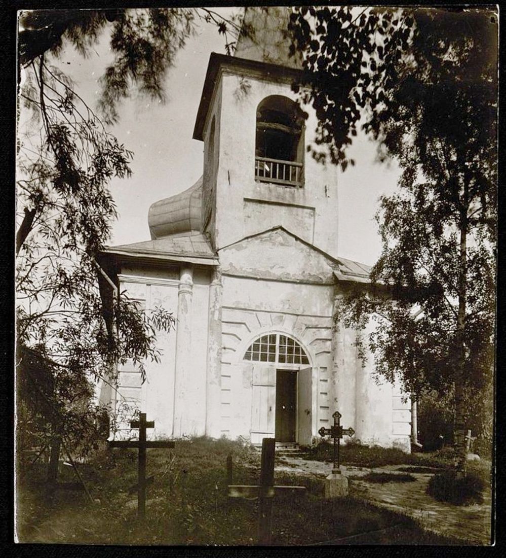 Церковь Троицы Живоначальной, Красиковщина (Псковский район, Псковская область). архивная фотография, Конец XIX - начало XX вв. Госкаталог № 41113585. Научно-исследовательский музей при Российской академии художеств