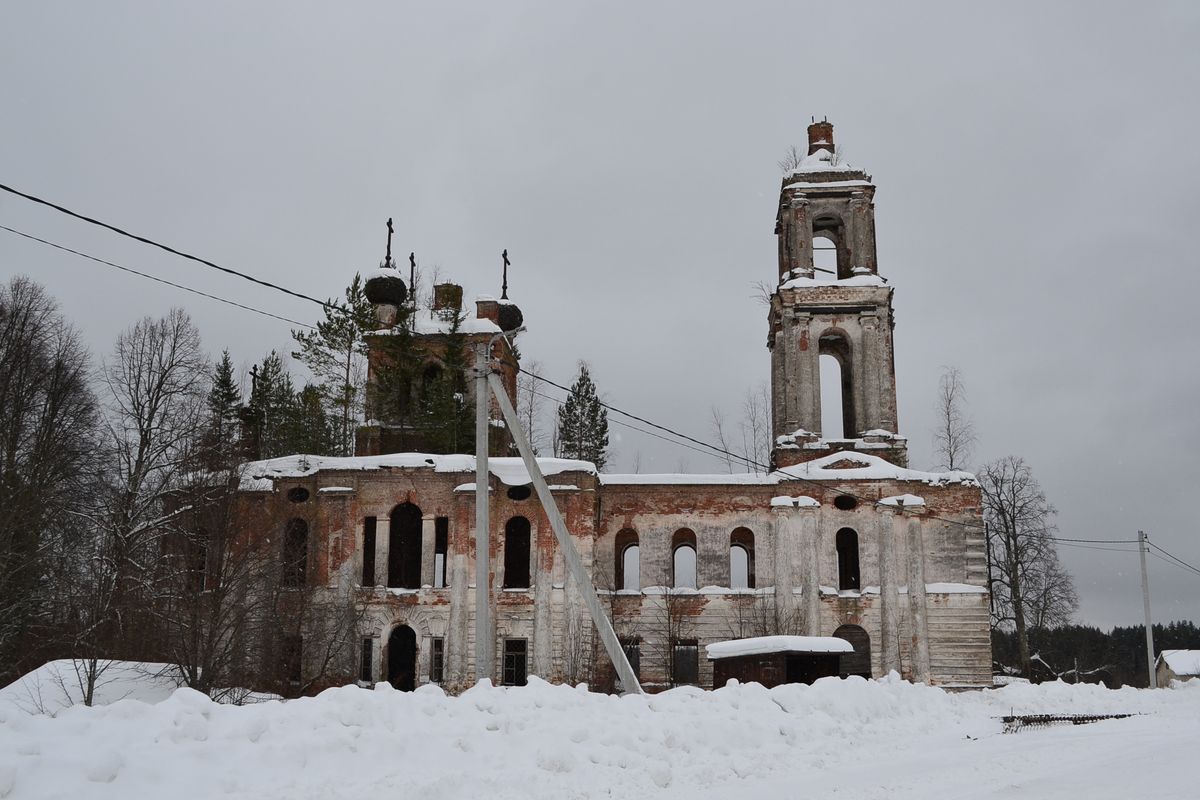 фасады. Церковь Воскресения Христова, Муравьище (Галичский район, Костромская область)
