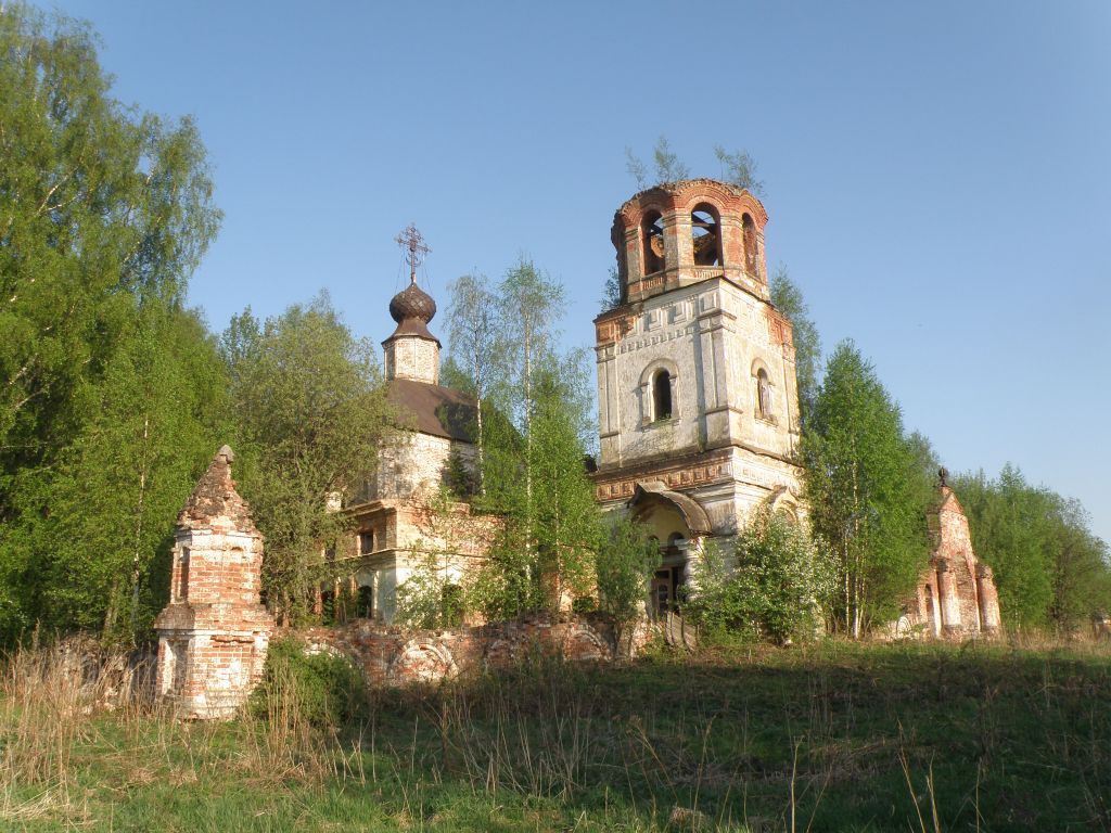 Церковь Вознесения Господня, Тушебино, урочище (Галичский район, Костромская область). фасады