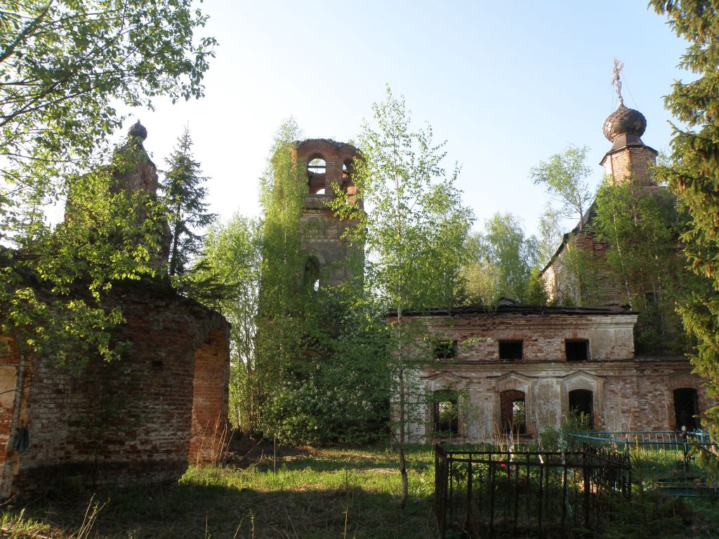 Церковь Вознесения Господня, Тушебино, урочище (Галичский район, Костромская область). фасады