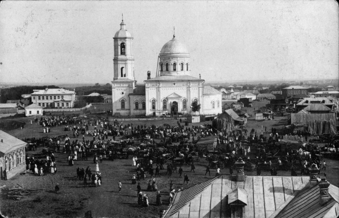 Церковь Казанской иконы Божией Матери, Алексеевка (Алексеевский район, Самарская область). архивная фотография, Почтовая фотооткрытка 1900-х годов