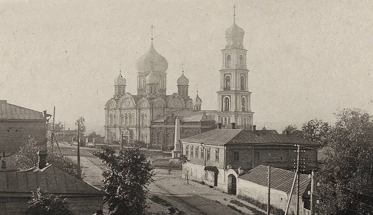 Фотография 1900-1912 гг., архивная фотография. Собор Михаила Архангела, Михайлов (Михайловский район, Рязанская область)