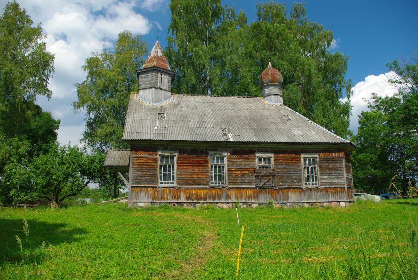 Маслово. Неизвестная старообрядческая моленная. общий вид в ландшафте