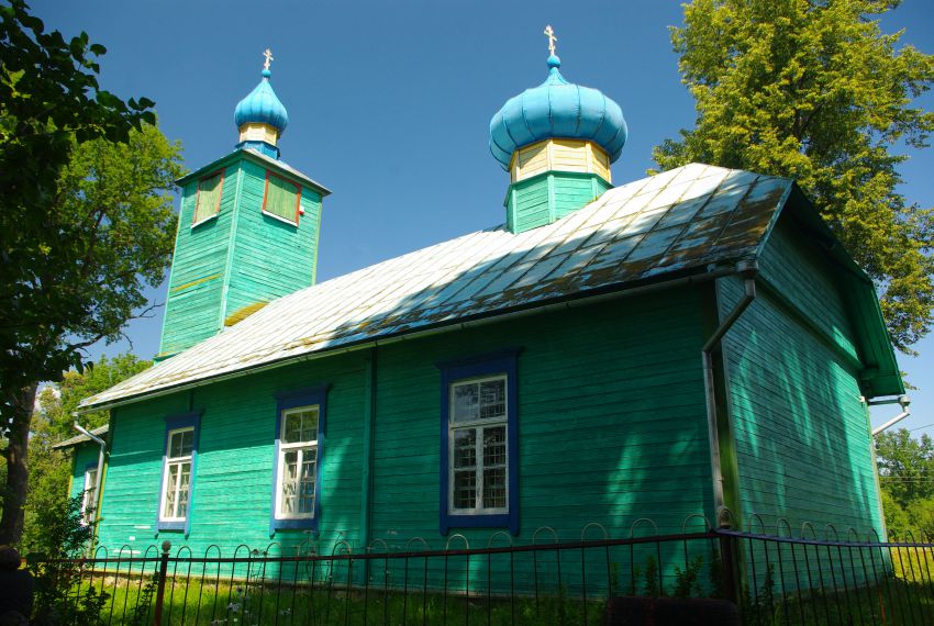 Неизвестная старообрядческая моленная, Ковалёво (Краславский край, Латвия). общий вид в ландшафте