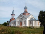 Церковь Михаила Архангела, Вид храма от крестильной церкви<br>, Алексиковский, Новониколаевский район, Волгоградская область