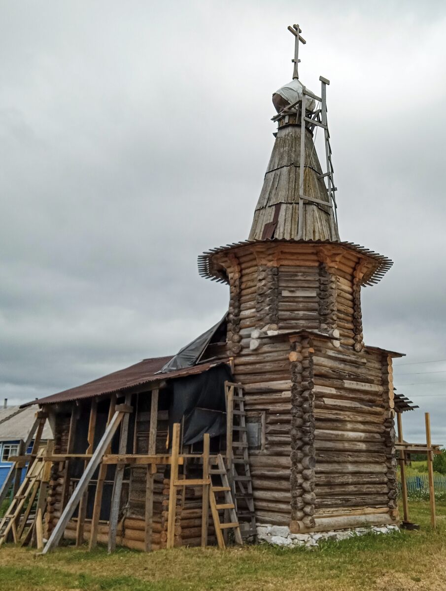 Часовня Георгия Победоносца, Часовня (Нижние Хаврогоры) (Холмогорский район, Архангельская область). фасады