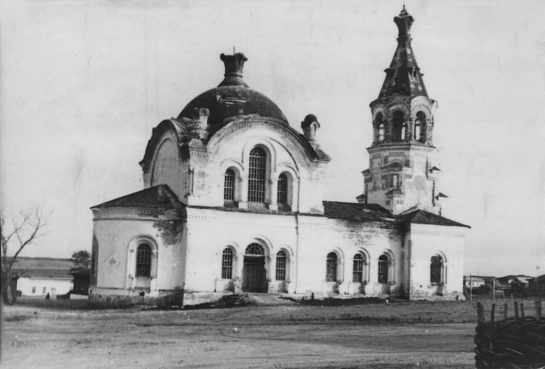 Ключевка. Церковь Илии Пророка. архивная фотография, Фото советского периода из частного архива