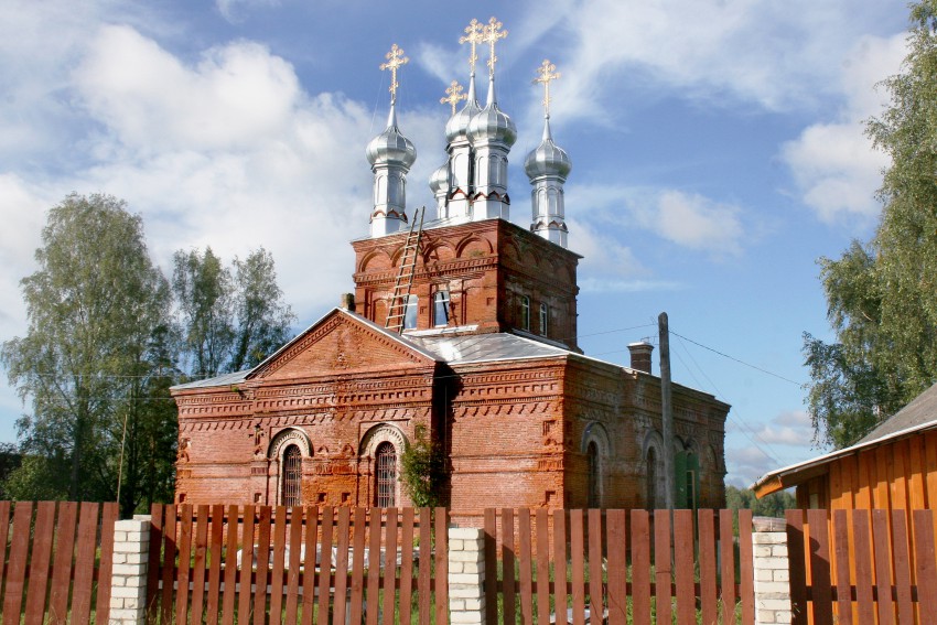 Пальцево. Спасский Пальцевский женский монастырь. Церковь Спаса Нерукотворного Образа. фасады