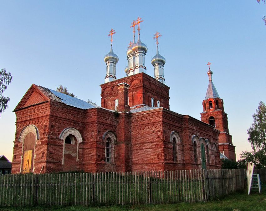 Пальцево. Спасский Пальцевский женский монастырь. Церковь Спаса Нерукотворного Образа. фасады, вид с юго-запада