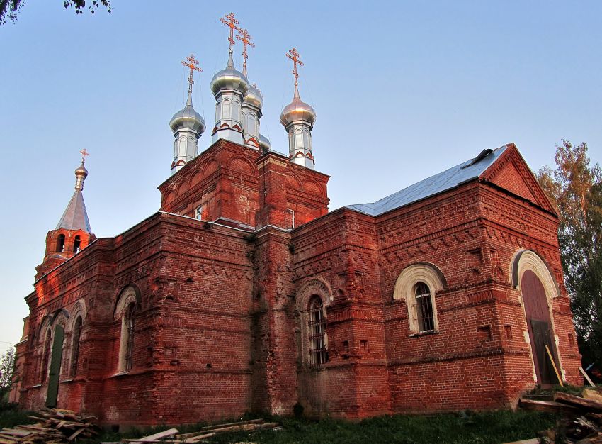 Пальцево. Спасский Пальцевский женский монастырь. Церковь Спаса Нерукотворного Образа. фасады, вид с северо-запада