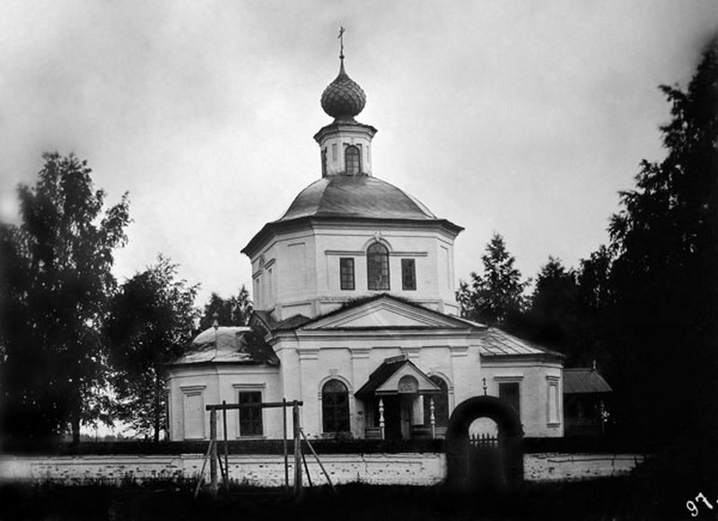 Церковь Преображения Господня, Затока (Галичский район, Костромская область). архивная фотография, Фото С.А.Орлова нач. XX в. Фотоархив ИИМК РАН. фото с http://www.old-churches.ru/ch_019.htm