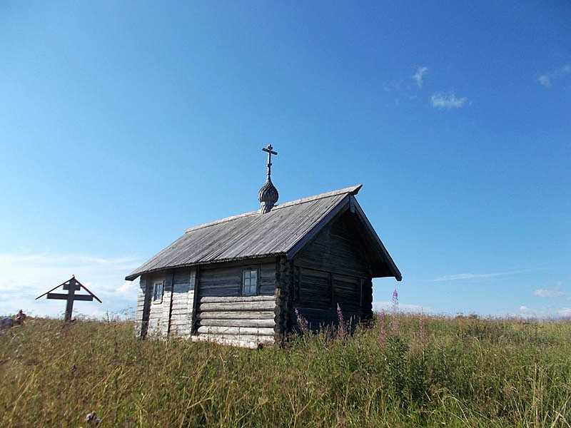 Часовня Николая Чудотворца, Рагуново (Пудожский район, Республика Карелия). общий вид в ландшафте