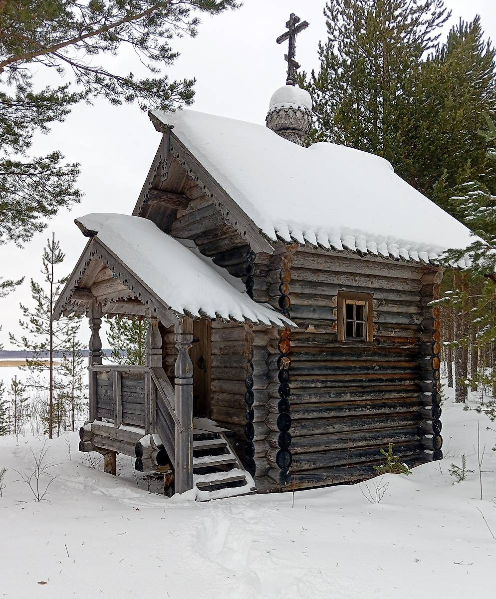 фасады. Часовня Сергия Радонежского, Лапиннаволок, урочище (Пудожский район, Республика Карелия)