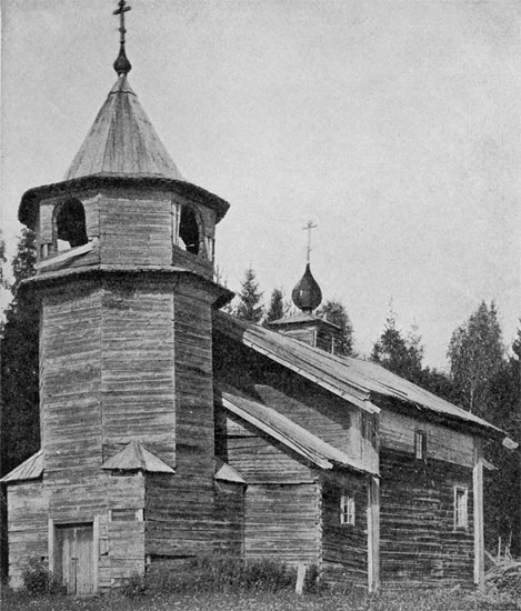 Муромцево, урочище. Церковь Михаила Архангела. архивная фотография, Фото начала XX в. http://www.old-churches.ru/ga_110.htm