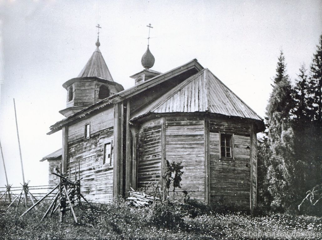 Церковь Михаила Архангела, Муромцево, урочище (Галичский район, Костромская область). архивная фотография, Старинное фото с сайта bibl-kostroma.ru