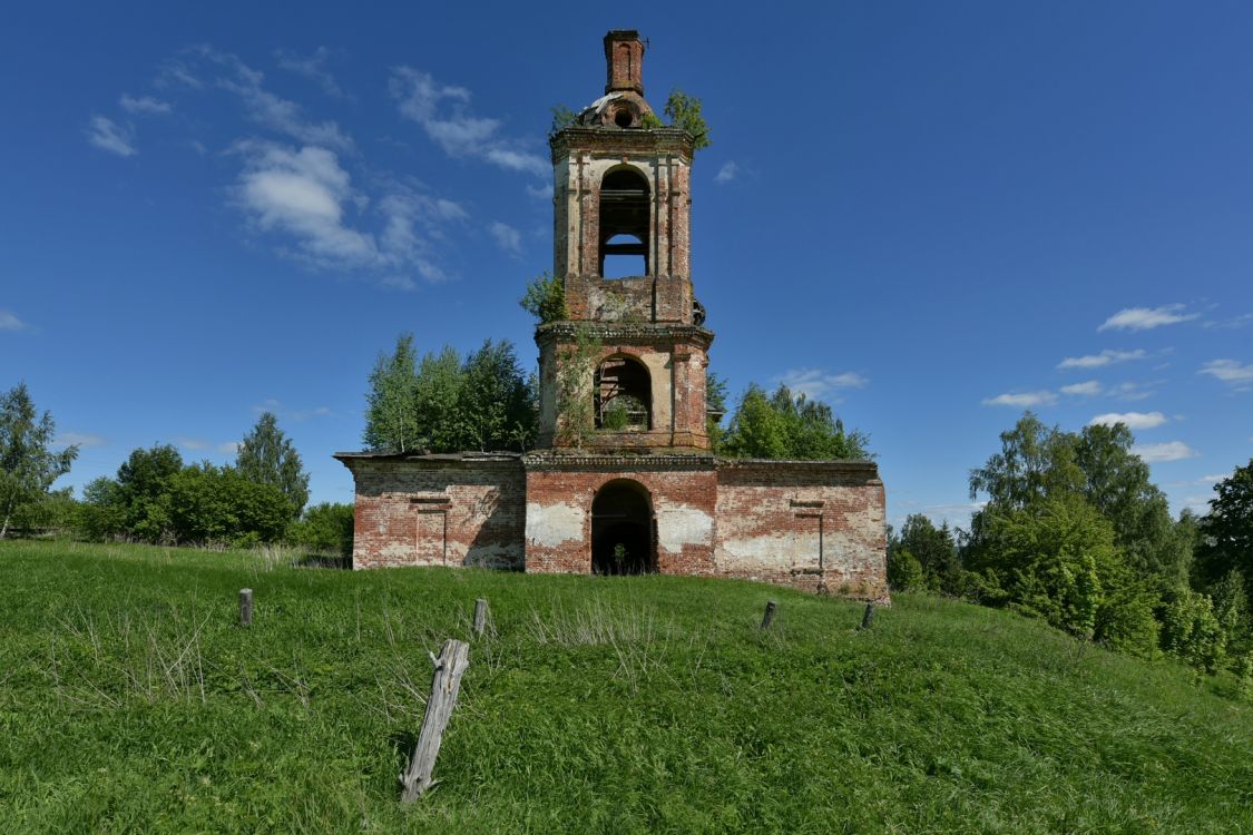 Церковь Николая Чудотворца, Костома (Галичский район, Костромская область). фасады, Вид с запада