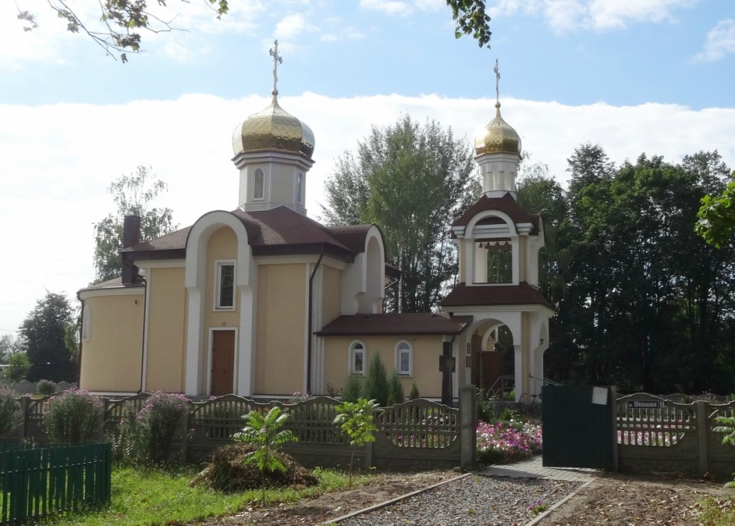Романовичи. Церковь Николая Чудотворца. общий вид в ландшафте