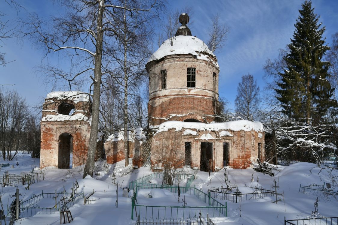 Церковь Покрова Пресвятой Богородицы, Устровка (Сандовский район, Тверская область). фасады, Вид с юга