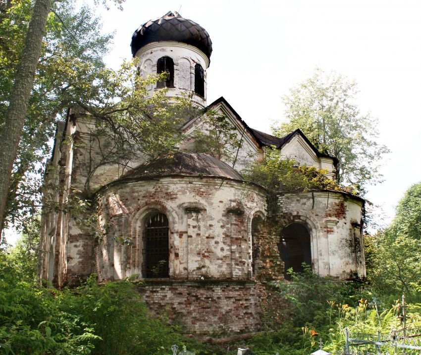 Неизвестная церковь, Залужье (погост Поляны) (Сандовский район, Тверская область). фасады