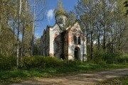 Неизвестная церковь, Вид с северо-запада<br>, Залужье (погост Поляны), Сандовский район, Тверская область