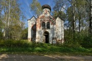 Неизвестная церковь, Вид с запада<br>, Залужье (погост Поляны), Сандовский район, Тверская область