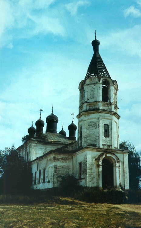 Остолопово. Церковь Вознесения Господня. фасады, фото1993