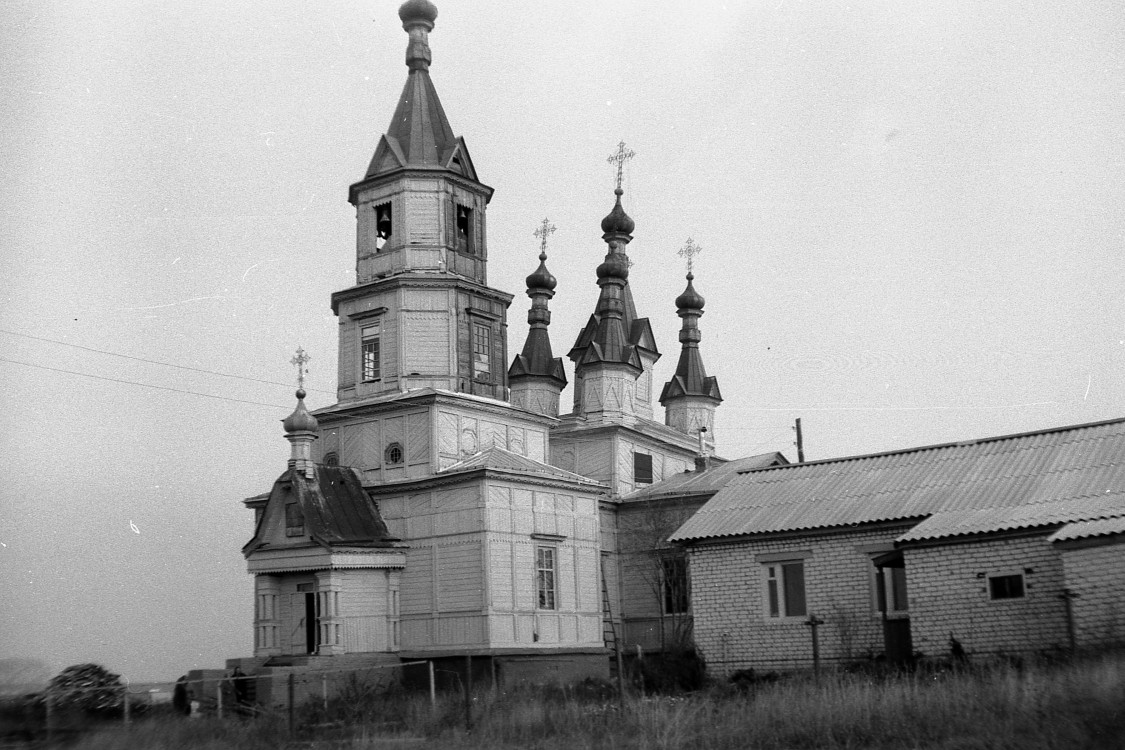 Николая Чудотворца церковь, Пахотный Усад (Починковский район, Нижегородская область). архивная фотография, фото храма до пожара