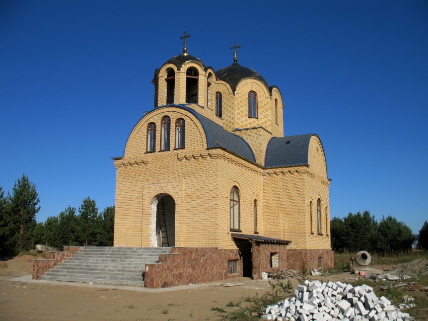 Бородулиха. Церковь Николая Чудотворца (строящаяся). фасады, Юго-западная сторона