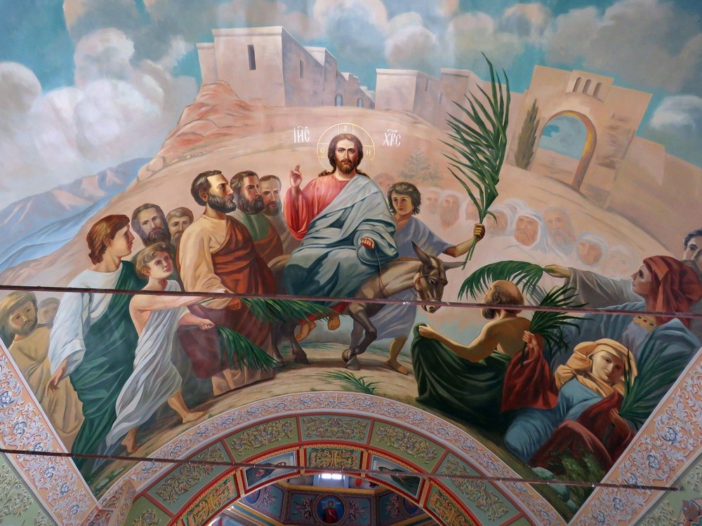 Церковь Троицы Живоначальной, Кандабулак (Сергиевский район, Самарская область). интерьер и убранство, Интерьер, роспись сводов трапезной