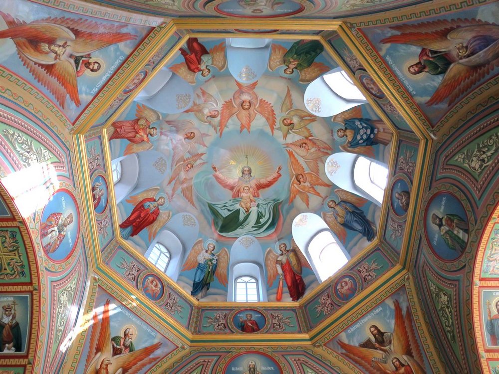 Церковь Троицы Живоначальной, Кандабулак (Сергиевский район, Самарская область). интерьер и убранство, Интерьер, роспись сводов