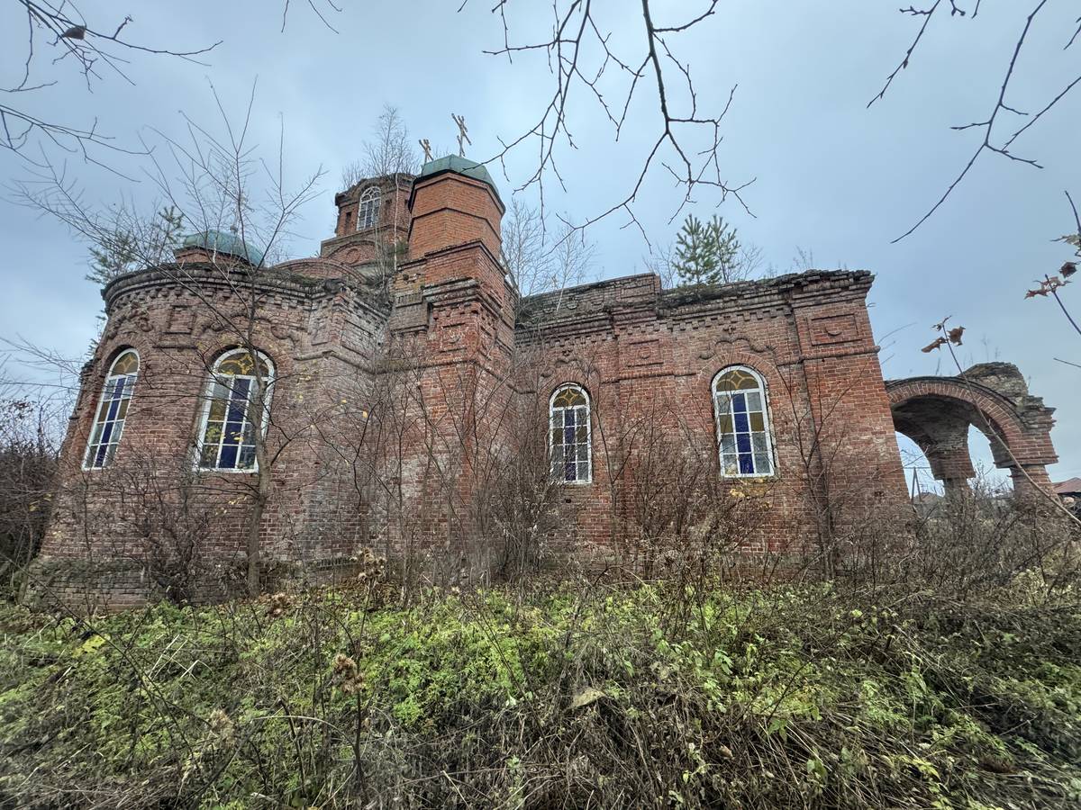 Церковь Казанской иконы Божией Матери, Старая Измайловка (Барышский район, Ульяновская область). фасады, Вид с северной стороны