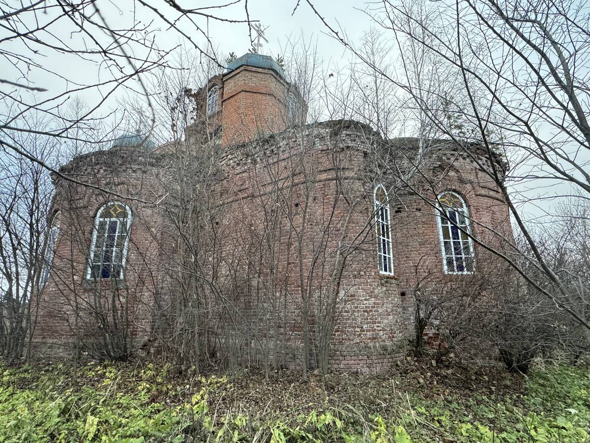 Церковь Казанской иконы Божией Матери, Старая Измайловка (Барышский район, Ульяновская область). фасады, Вид на апсиду с южной стороны