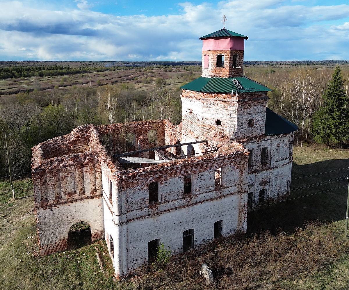 фасады. Церковь Преображения Господня, Шеговары (Шенкурский район, Архангельская область)