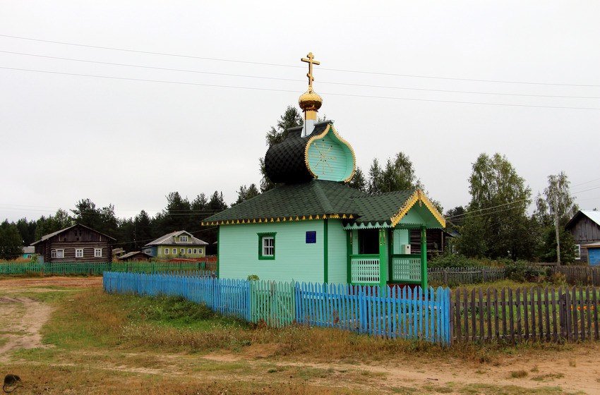 Одинцовская. Часовня Леушинской иконы Божией Матери. общий вид в ландшафте