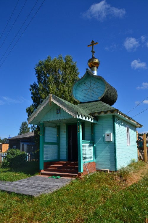 Часовня Леушинской иконы Божией Матери, Одинцовская (Шенкурский район, Архангельская область). фасады