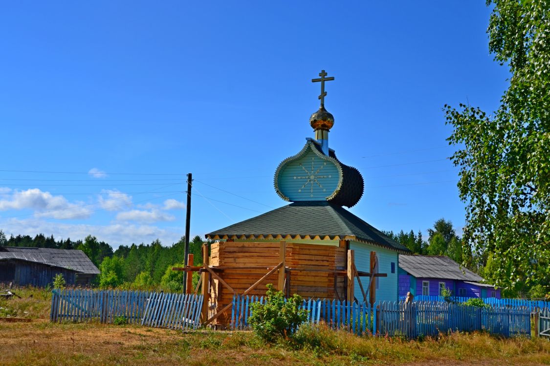Часовня Леушинской иконы Божией Матери, Одинцовская (Шенкурский район, Архангельская область). фасады