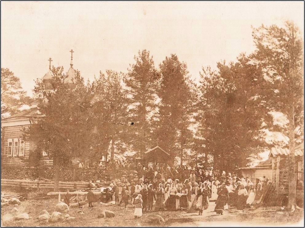 Нижняя Лема. Церковь Смоленской иконы Божией Матери. архивная фотография, Фотография из фондов Вытегорского краеведческого музея