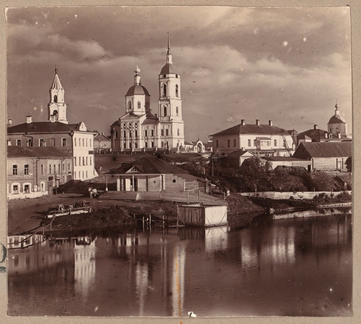 Церковь Богоявления Господня, Кашин (Кашинский городской округ, Тверская область). архивная фотография, Фото 1910 г. С. М. Прокудина-Горского