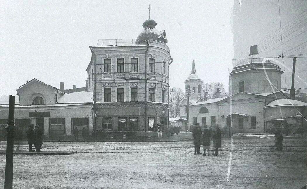 Церковь Сошествия Святого Духа у Пречистенских ворот, Хамовники (Центральный административный округ (ЦАО), г. Москва). архивная фотография, 1920-е гг. 