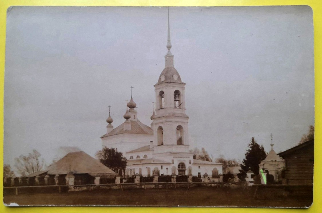 Сменцево. Церковь Казанской иконы Божией Матери. архивная фотография, Почтовая фотооткрытка 1900-х годов