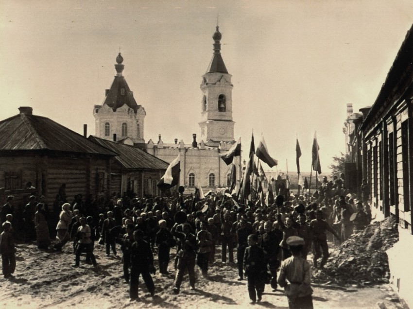 Церковь Александра Невского, Семей (Семипалатинск) (Абайская область, Казахстан). архивная фотография, Фотография . 1913 г. Коллекция автора
