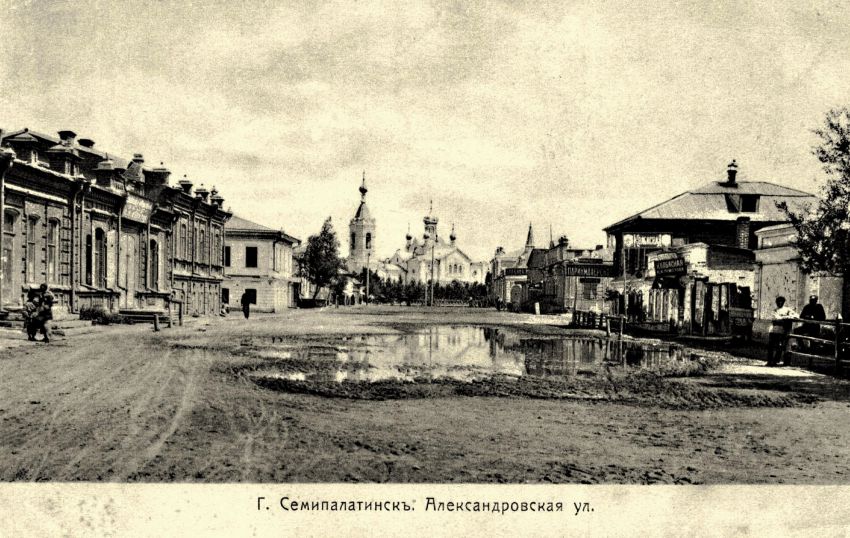 Семей (Семипалатинск). Церковь Николая Чудотворца. художественные фотографии, Открытка начала XX вв. Коллекция автора