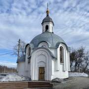 Церковь Ксении Петербургской и Матроны Московской, Вид с СЗ<br>, Ленинск-Кузнецкий, Ленинск-Кузнецкий район и г. Ленинск-Кузнецкий, Кемеровская область